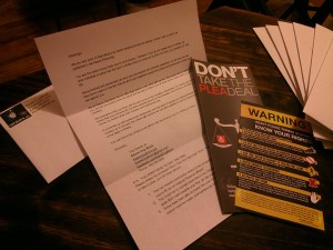Victimless Crime Outreach Material