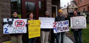 Jury Nullification Activists Outside Cheshire Superior Court in Keene, NH