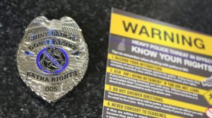 Cop Block Badge and Outreach Flier