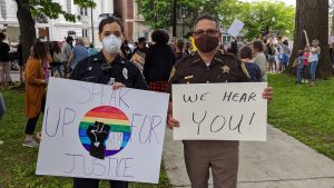 KPD's Cristina Paterno and Cheshire Sheriff Eli Rivera